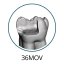 Monomaterial Teeth with Cavities (Biovoxel Typodont) - Zahn wählen: 37 Occlusal Cavity